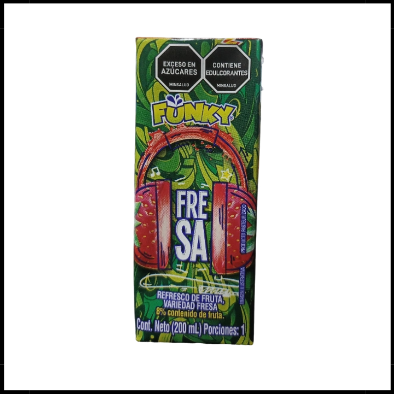 Refresco Funky Tetrapack 200ml Fresa