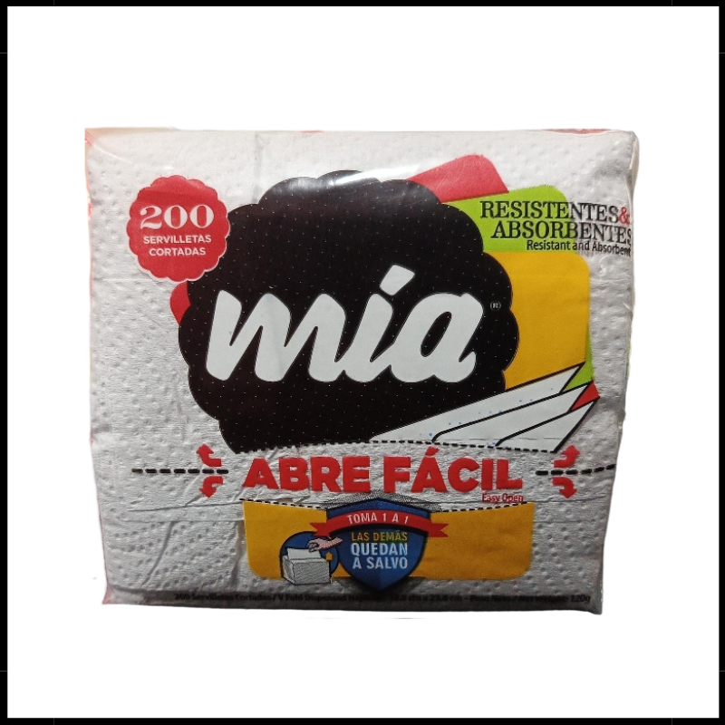 Servilletas Mia 200 Unidades