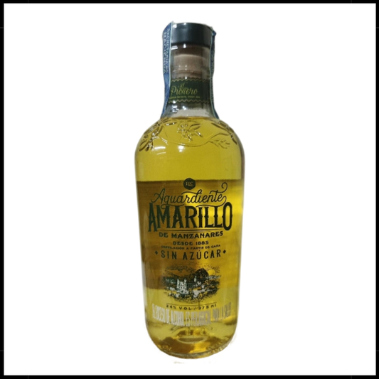 Aguardiente Amarillo de Manzanares Sin Azucar 375ml